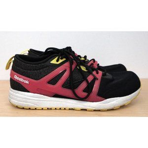 REEBOK Ventilator Hexalite Womens Black Pink Yellow Retro Sneaker Size 6